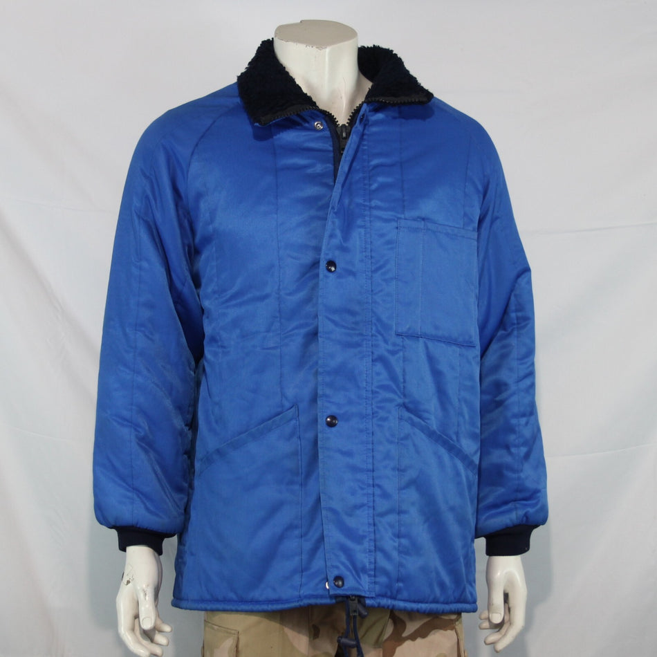 Genuine Surplus French Freezer Jacket WInter Quilted Thermal Blue (3171)