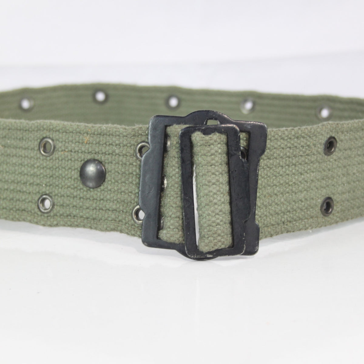 Genuine Surplus French Naval Navy Belt Webbing 32-40" Waist Olive (4093)