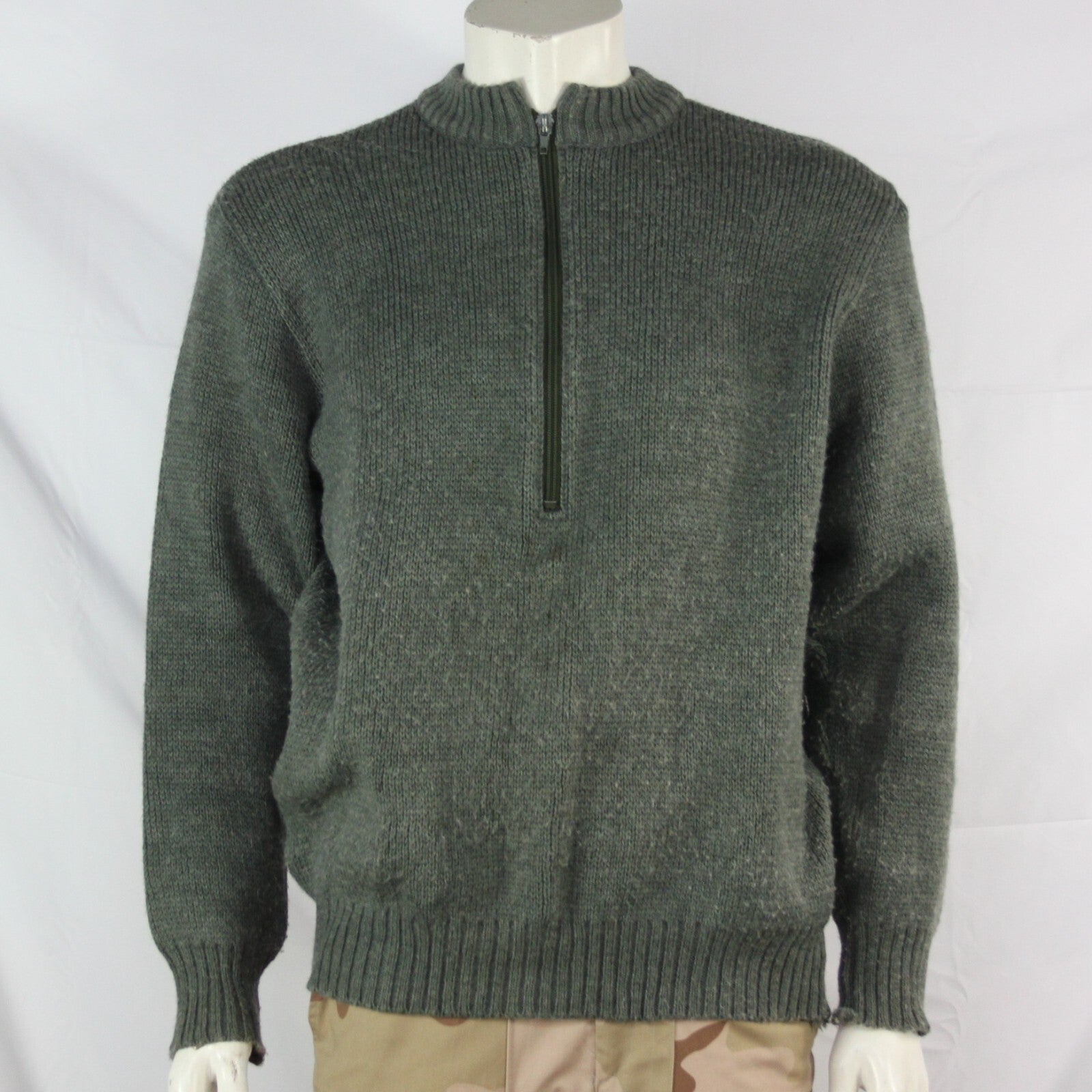 Genuine Surplus Swiss Army Quarter Zip Jumper Wool 42-44" (3256)