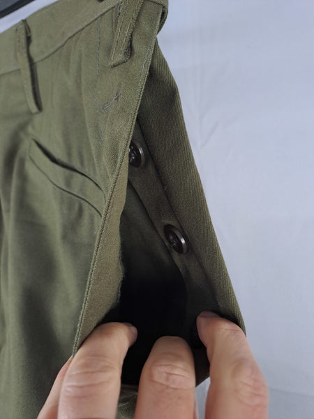 Genuine Surplus Slovakian Army Womens Skirt Khaki Green Button Fasten