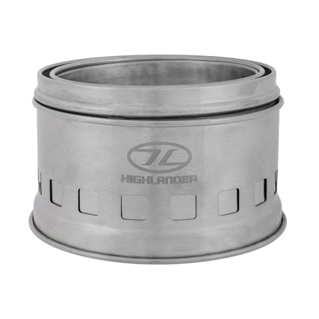 Highlander Solid Fuel Cabar Wood Burning Stove Compact Bushcraft 