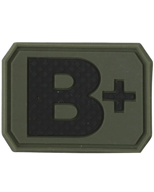 Kombat Blood Group Rubber Patches  Army RAF SAS Patch Badge
