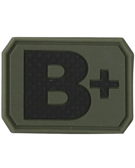 Kombat Blood Group Rubber Patches  Army RAF SAS Patch Badge