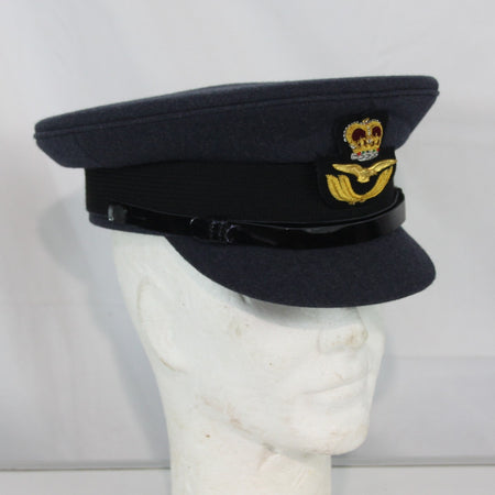British RAF Officers Mens Dress Hat Genuine Surplus Peak Cap G1 (4448)