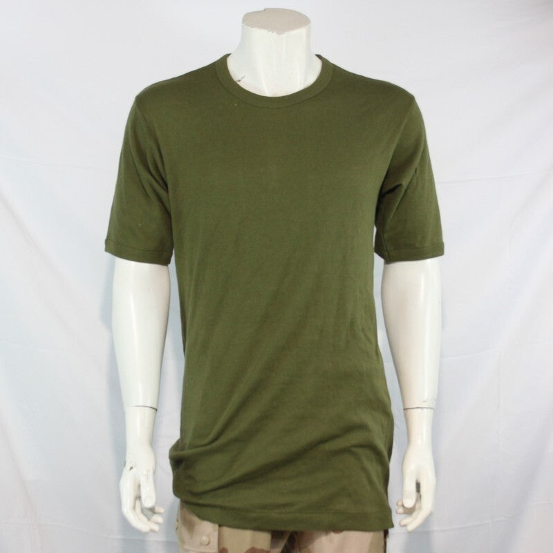 Genuine Surplus British Army 100% Cotton Olive Khaki T-Shirt Short Sleeve
