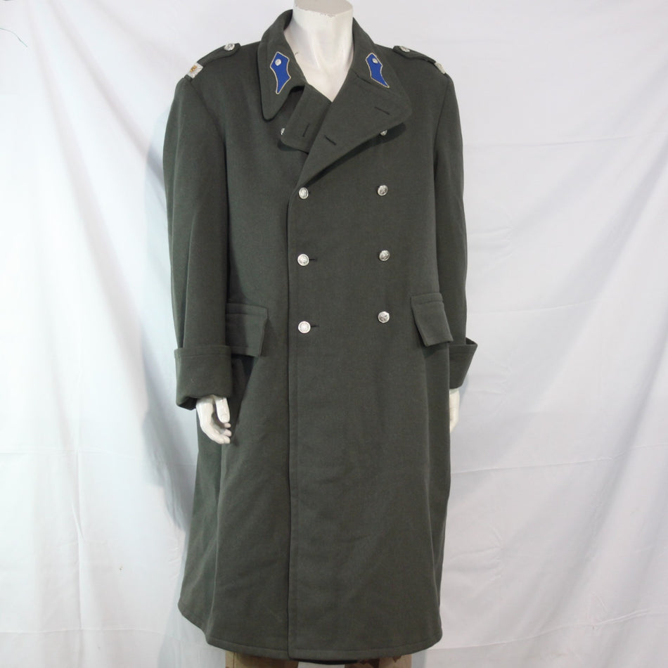 48-50" Austrian Army Officers Wool Greatcoat Genuine Surplus Overcoat Mens(3510)