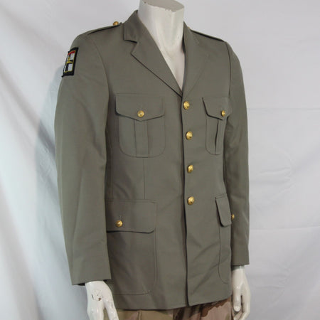 Genuine Surplus French Army Dress Jacket Beige Grey Grade 2 38" Chest (3492)