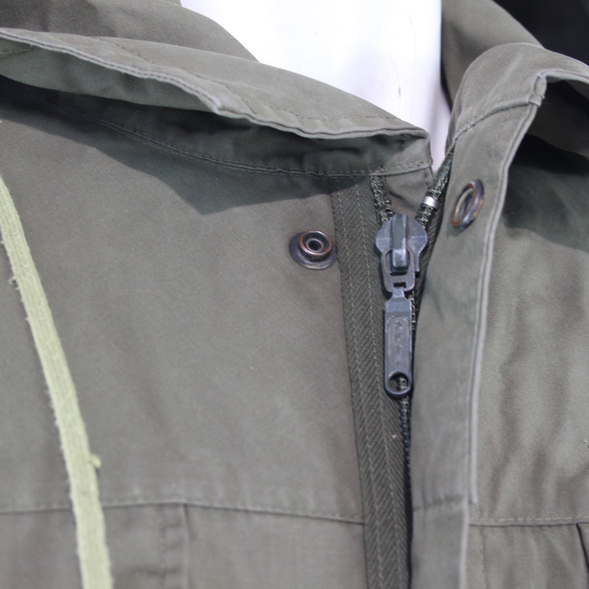 Vintage German Army Windproof Parka Genuine Surplus Water Resistant Olive (3621