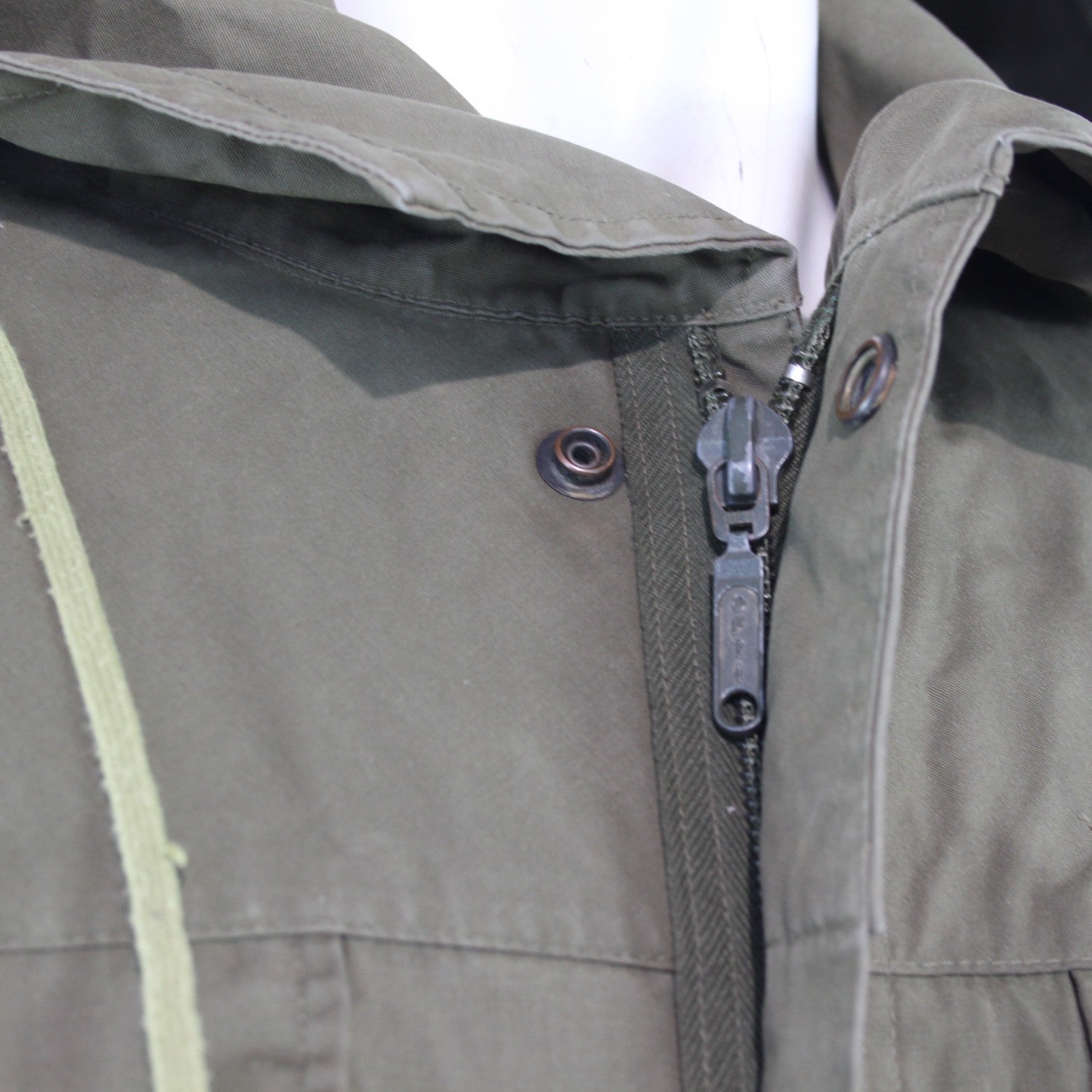 Vintage German Army Windproof Parka Genuine Surplus Water Resistant Olive (3621