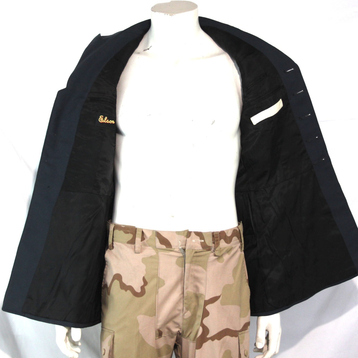 Genuine Surplus Swedish Naval Dress Uniform Jacket Navy 34-36" Chest (3567)