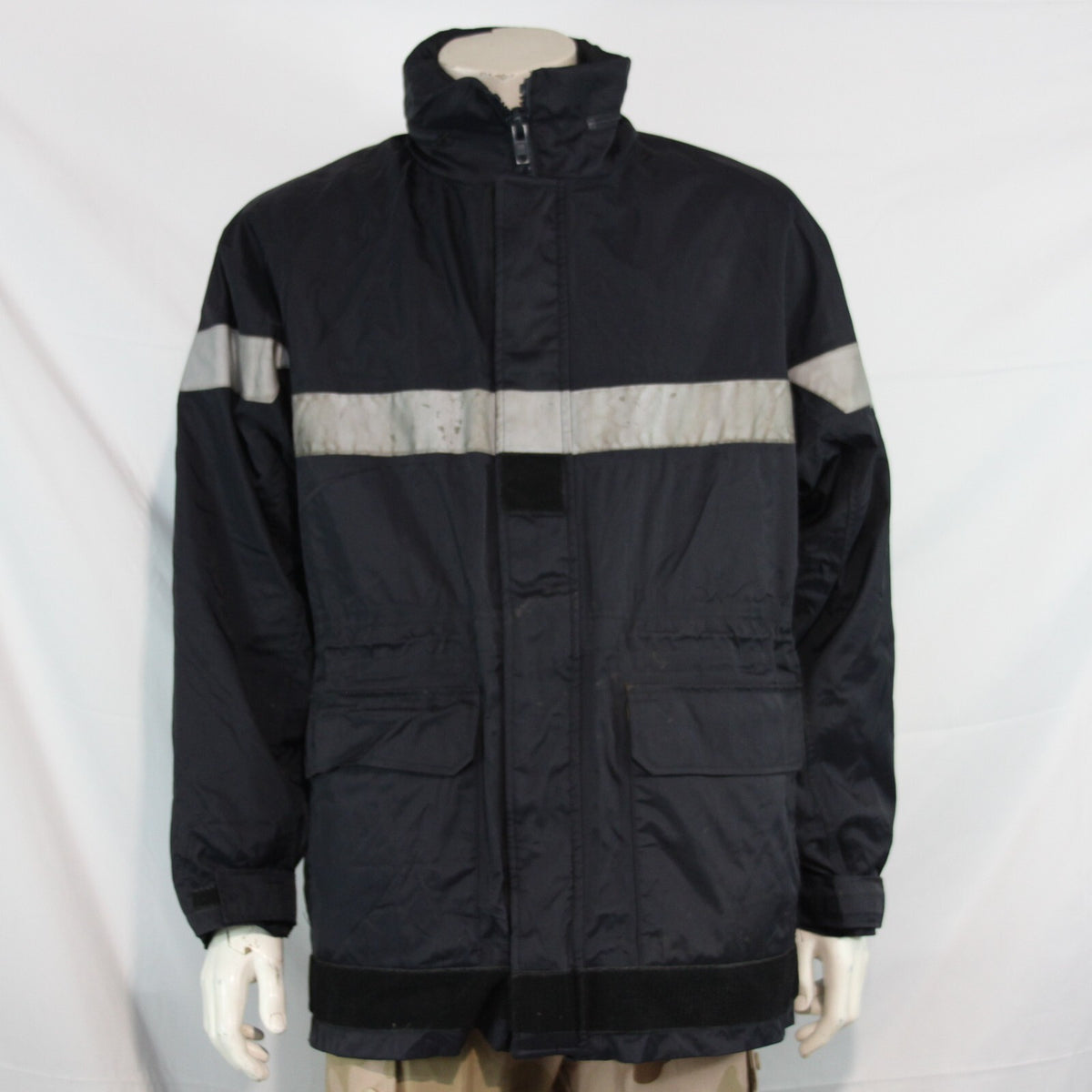 Genuine Surplus French Firefighters jacket Navy Water Resistant 46" (3219)