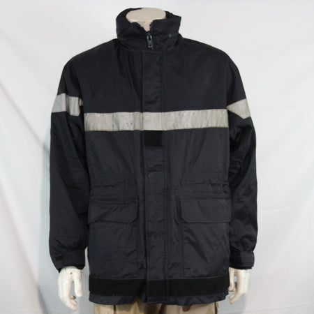 Genuine Surplus French Firefighters jacket Navy Water Resistant 46" (3219)