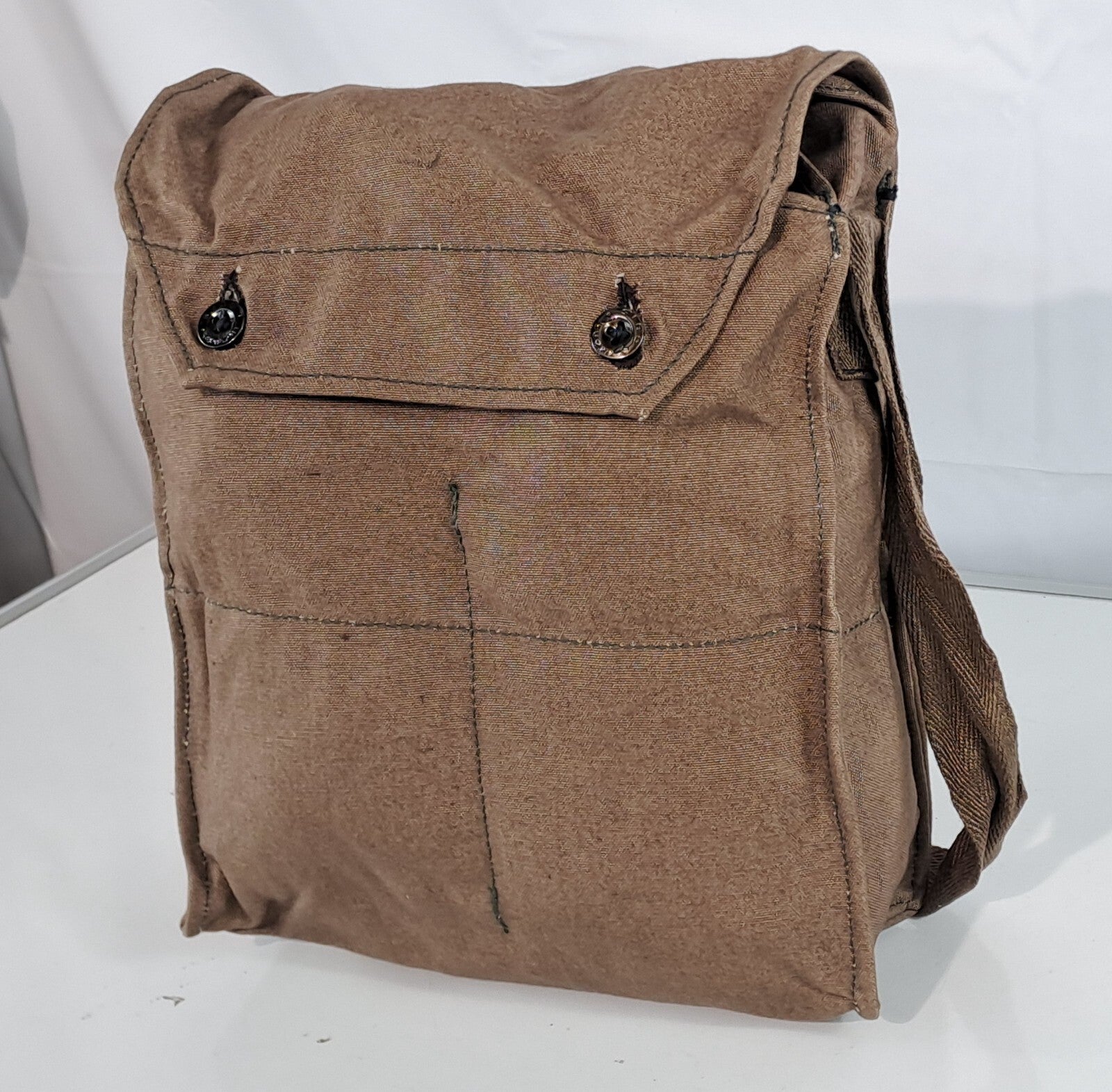 Genuine Surplus Bulgarian Side Bag Vintage Lightweight Canvas Brown (3015)