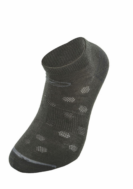 ED Highlander Coolmax Ankle Liner Socks Charcoal