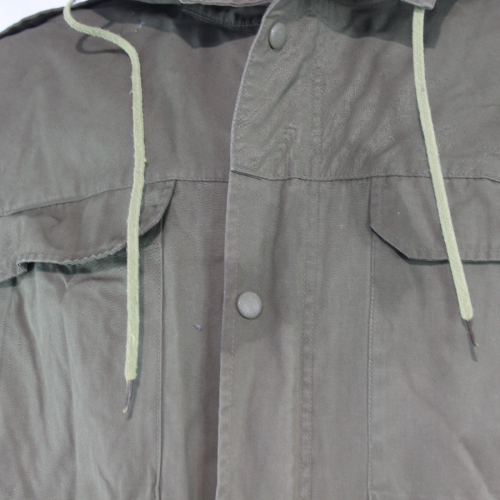 Vintage German Army Windproof Parka Genuine Surplus Water Resistant Olive (3621