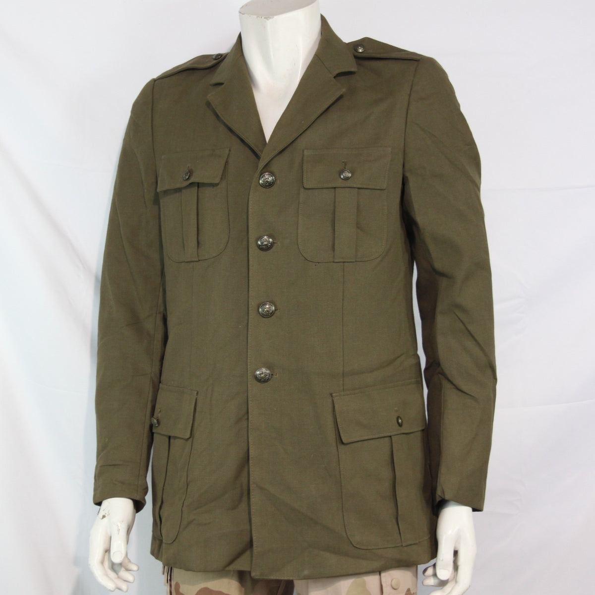 Genuine Surplus Italian Army Formal Dress Jacket Khaki Olive 38" Chest (3486)