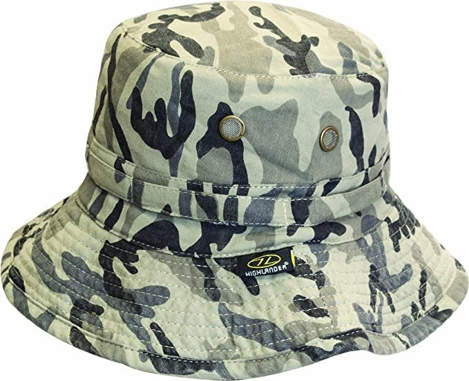 Highlander Africa Bush Hat Camouflage Sun Hat Bucket Hat Military Style