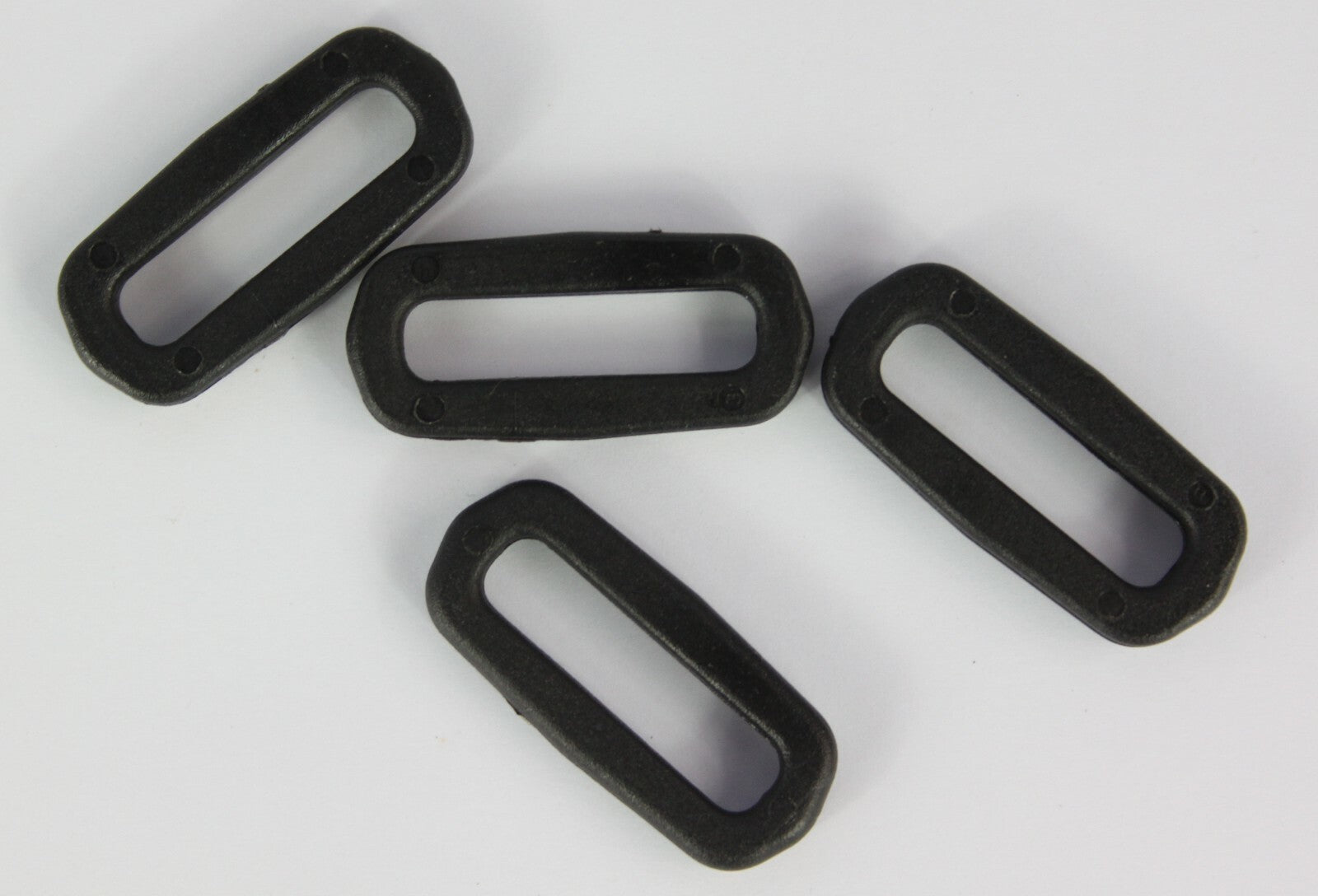Square Ring Buckles Black Tan Plastic Loop Rucksacks Replacement All Sizes