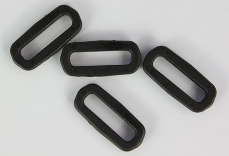 Square Ring Buckles Black Tan Plastic Loop Rucksacks Replacement All Sizes