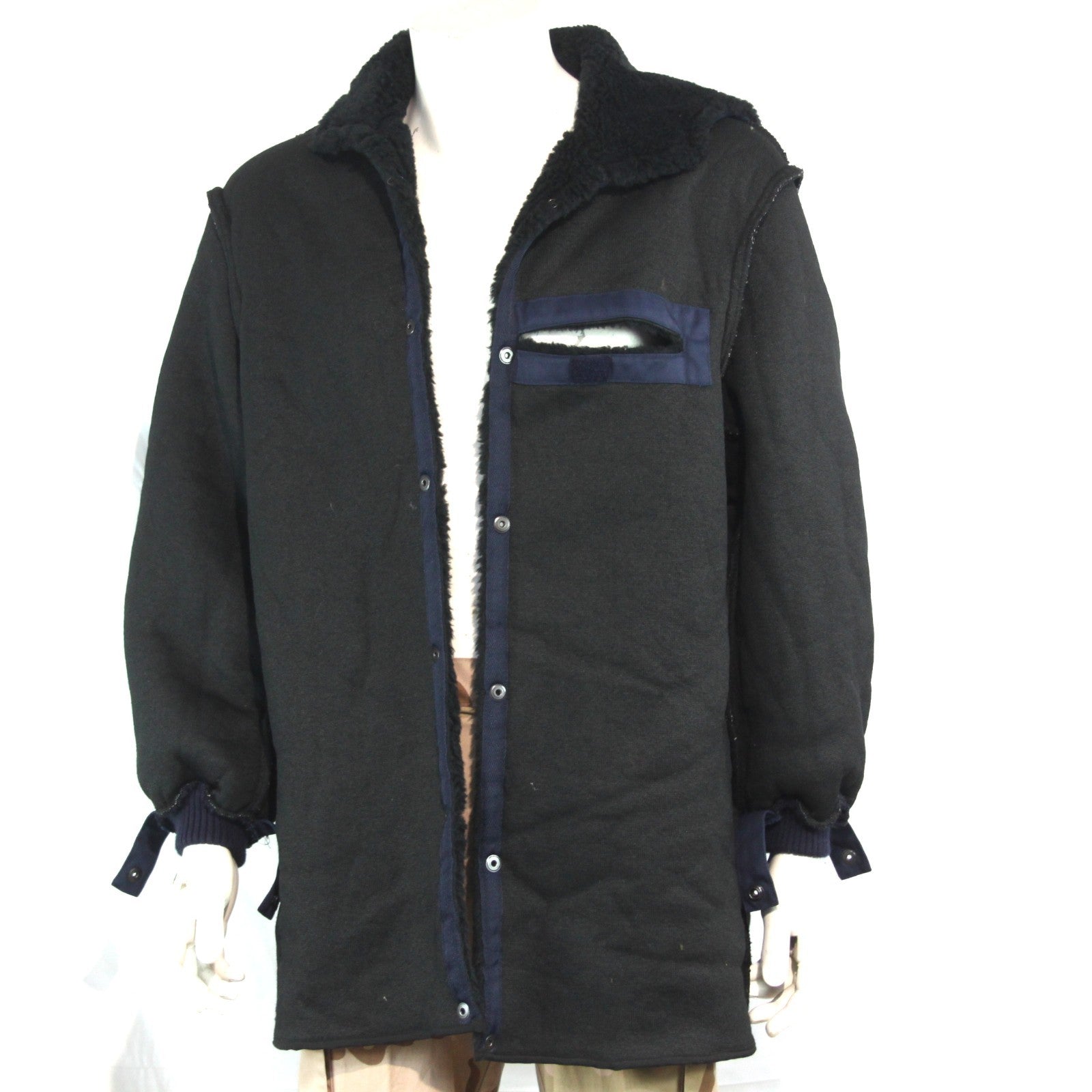 Genuine Surplus Dutch Army Parka Liner Thermal Faux Fur Navy 40-42" (3726)
