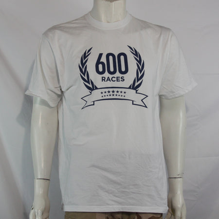 Formula 1 600 Races Official Merchandise T-Shirt White Cotton Grade 2 (3613)
