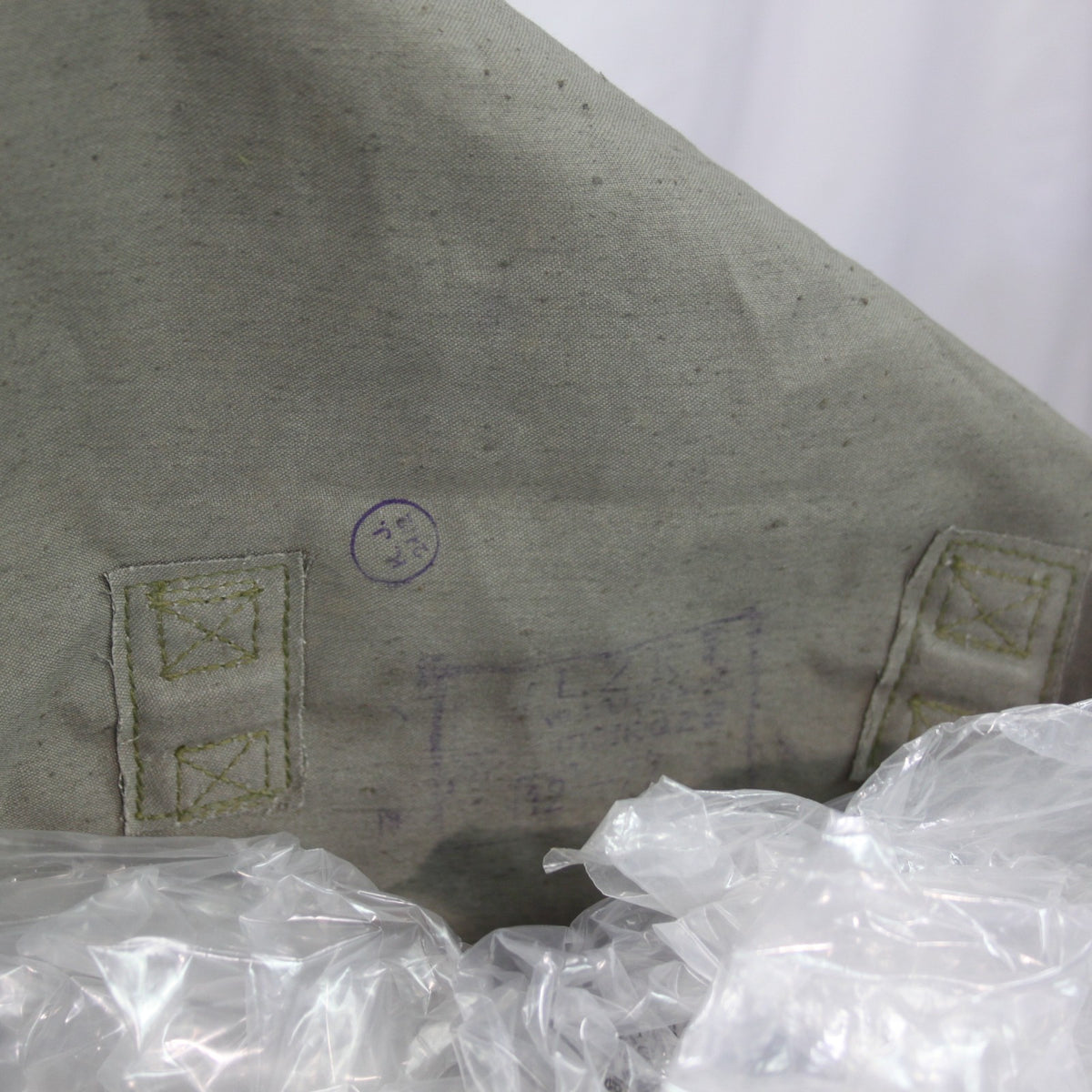 Genuine Surplus East European Vintage Army Side Bag Canvas Khaki Olive  (3412)