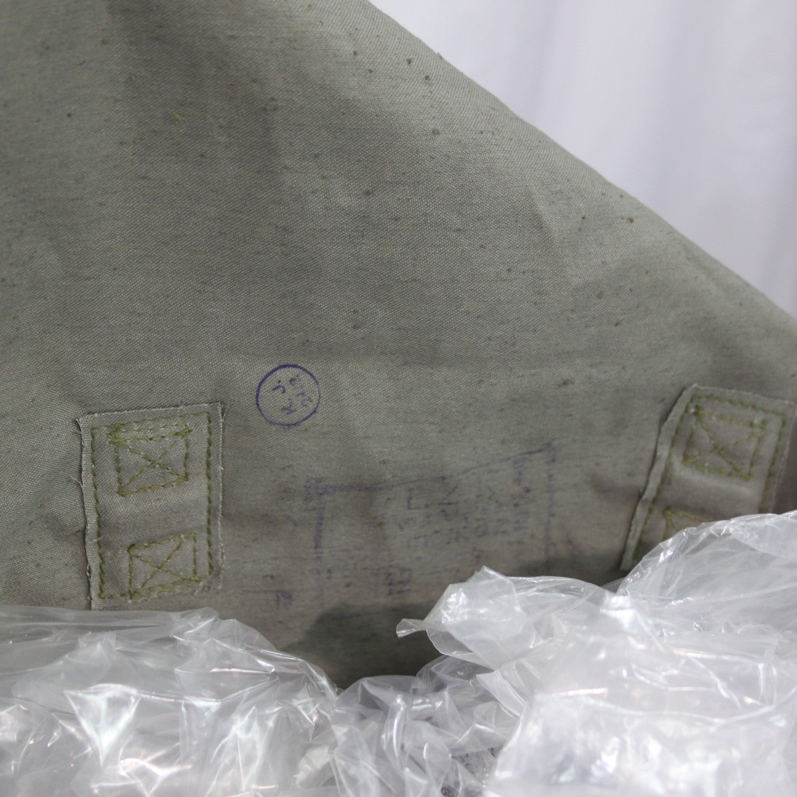 Genuine Surplus East European Vintage Army Side Bag Canvas Khaki Olive  (3412)
