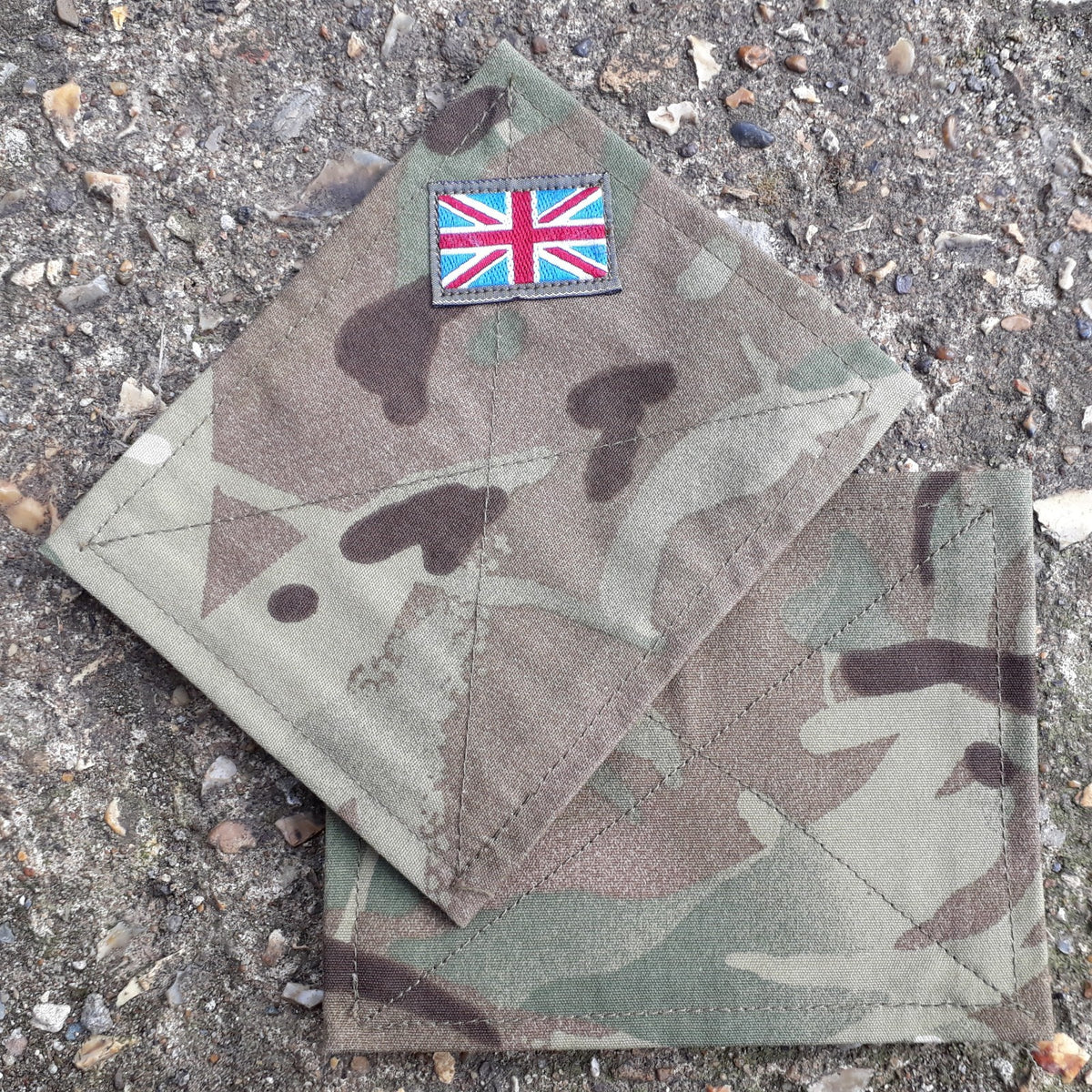 Genuine Surplus British Forces Blanking Patches Hook & Loop MTP Pair
