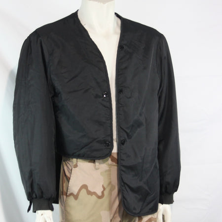 Genuine Surplus French Army Black Button In Jacket Liner Asymmetric 48" (3728)
