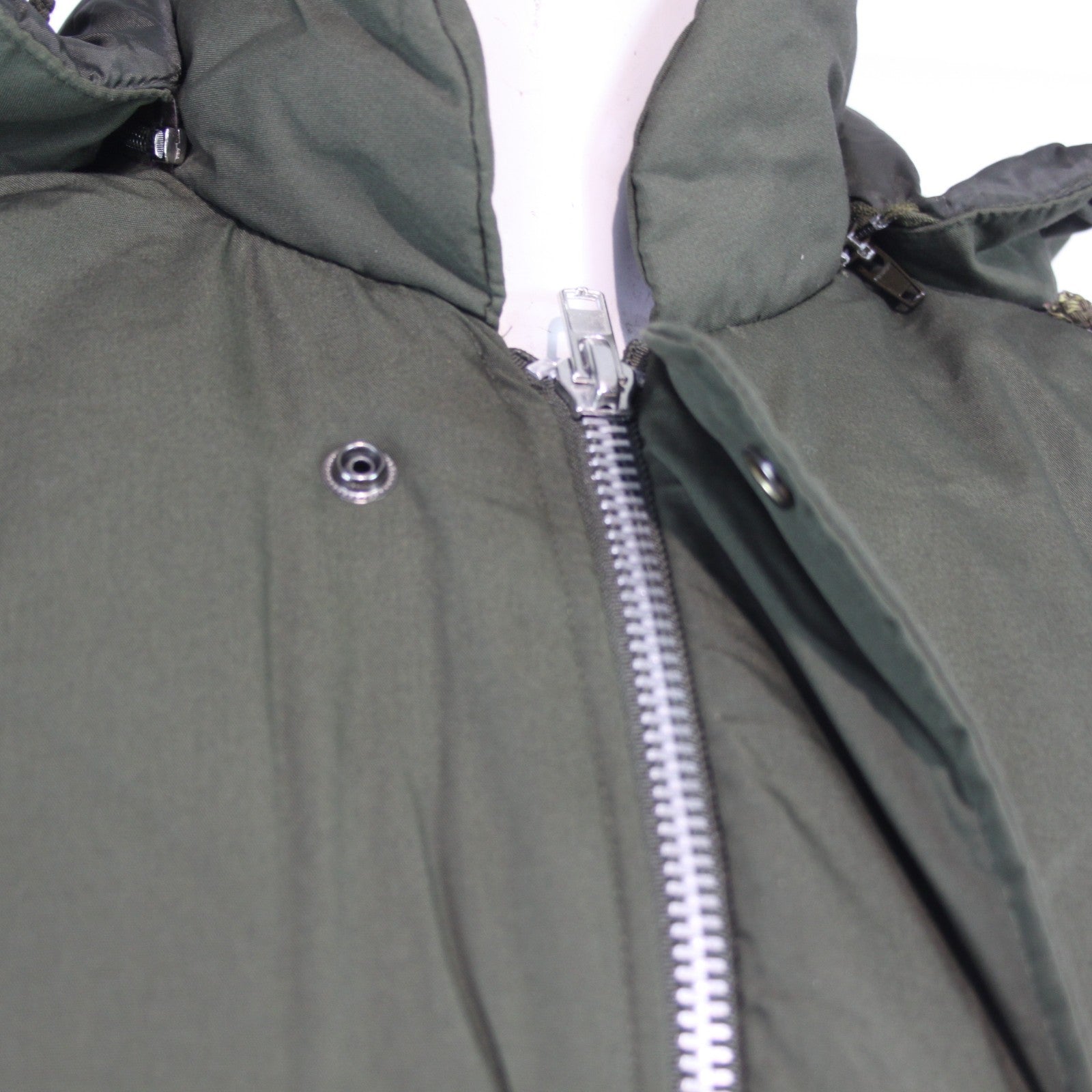 Padded Winter Coat Military Style Olive Green Quilted XXL 46-48" (3610)