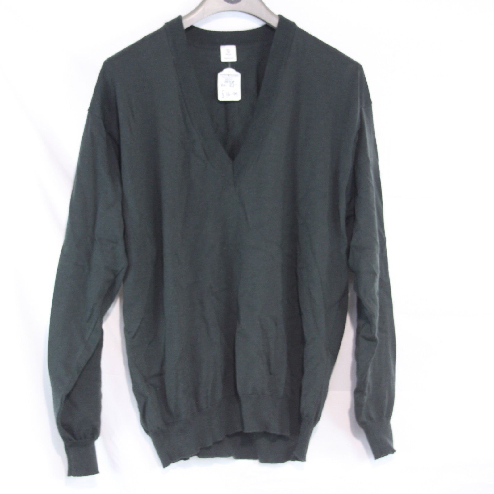 100% Wool Lightweight Knitted Jumper V-Neck 50-52 inch (4061)