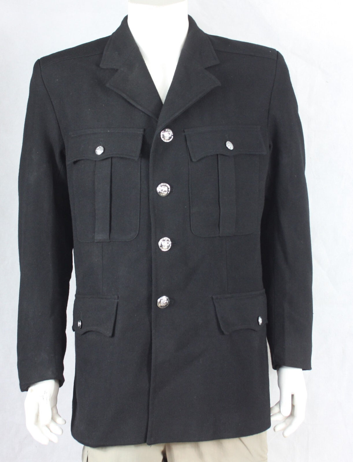 Genuine Surplus British Police Dress Jacket Black Formal Fitted 3305