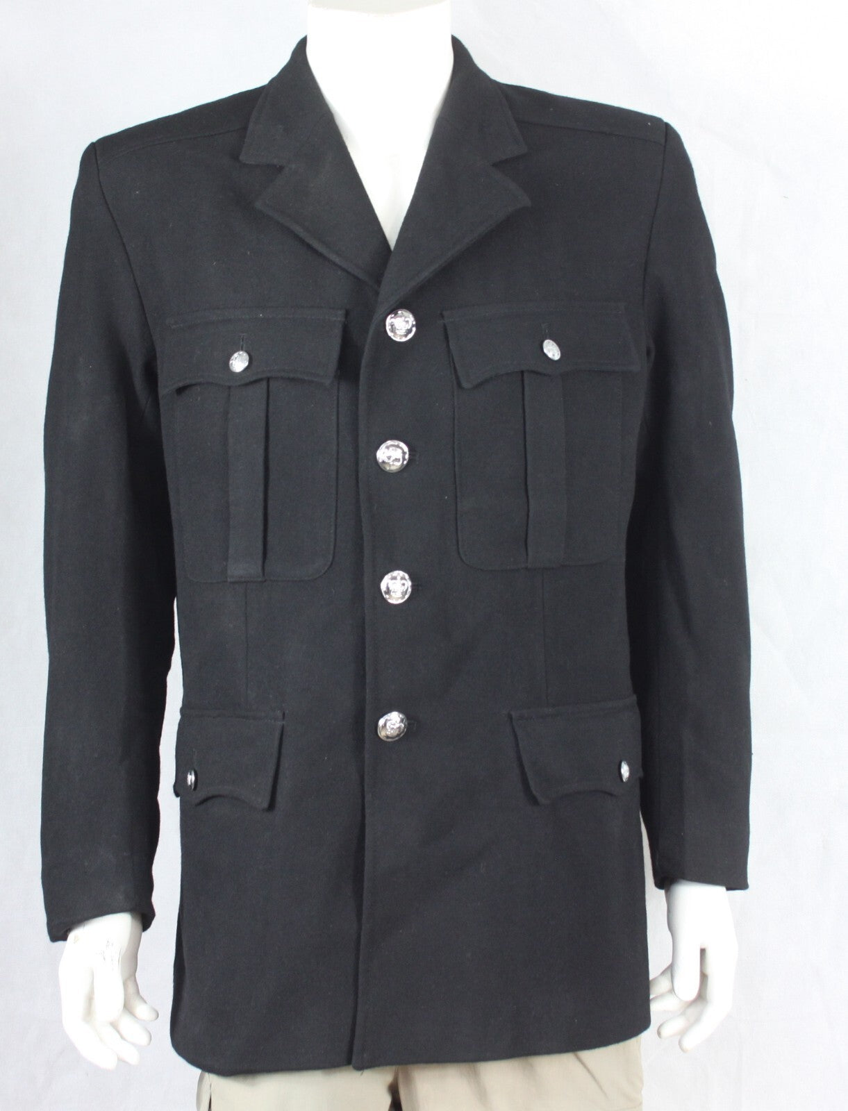 Genuine Surplus British Police Dress Jacket Black Formal Fitted 3305