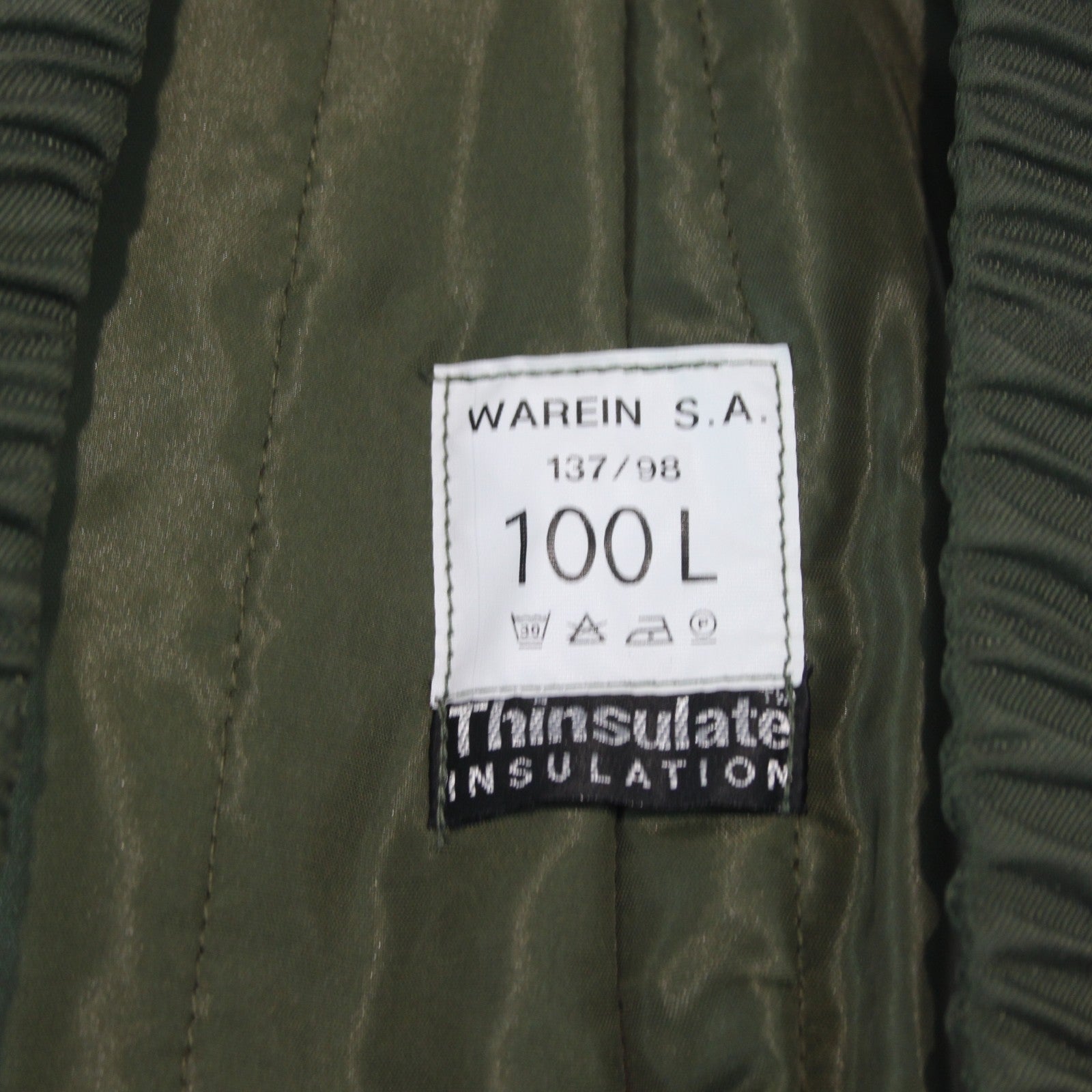 French Army Bib and Brace Salopettes Padded Over-trousers Thinsulate Olive(3851)