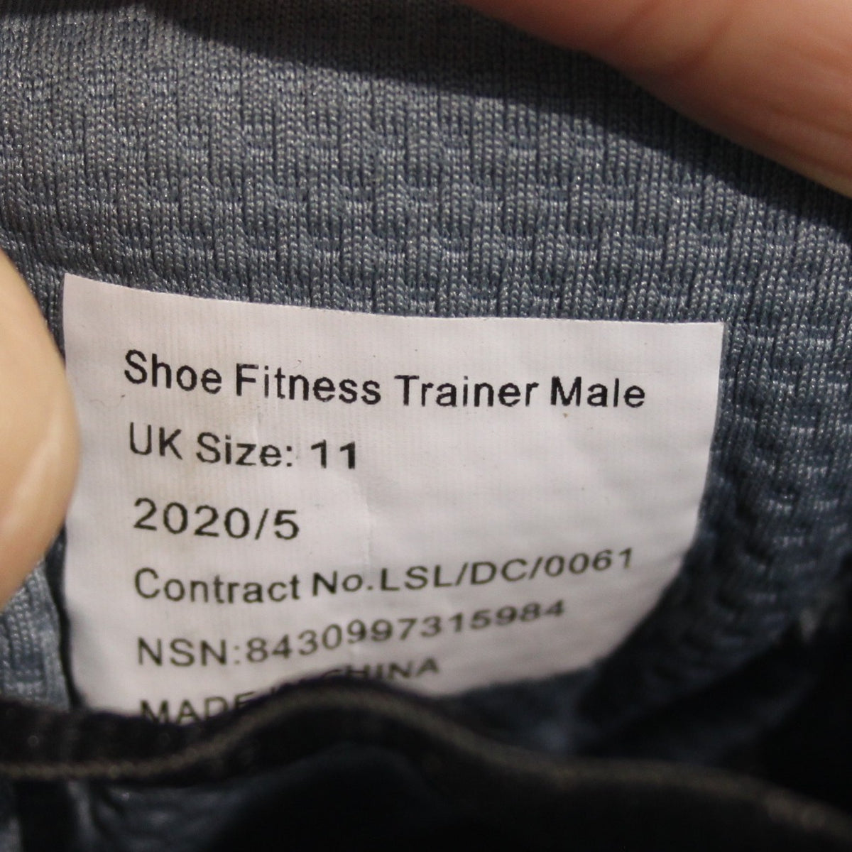 Genuine Surplus British Army Issue Juno Hispalis Black Trainers G1 (3578)