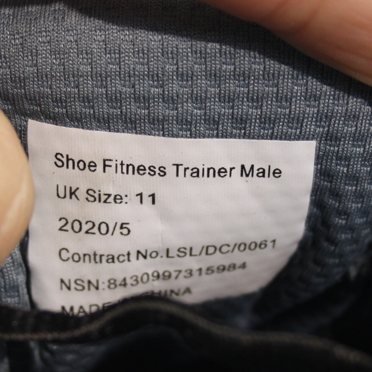 Genuine Surplus British Army Issue Juno Hispalis Black Trainers G1 (3578)