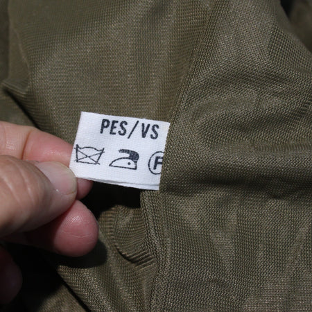 Vintage Army Surplus Trench Coat Czechoslovakian Genuine Olive Overcoat  (3644)