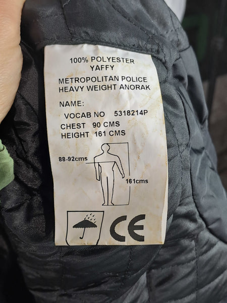 Genuine Surplus British Police Waterproof Breathable Quilted Jacket Winter