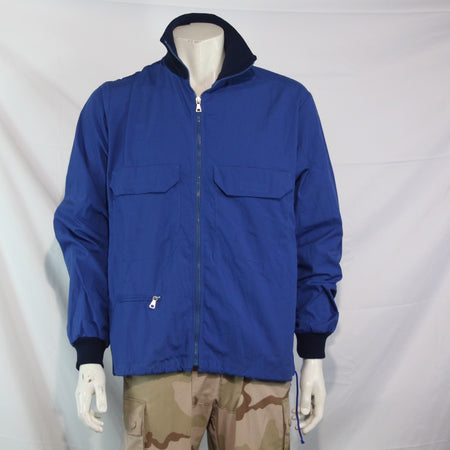 Vintage Tracksuit Top Swedish Army Jacket Genuine Surplus Polycotton 42" (3902)