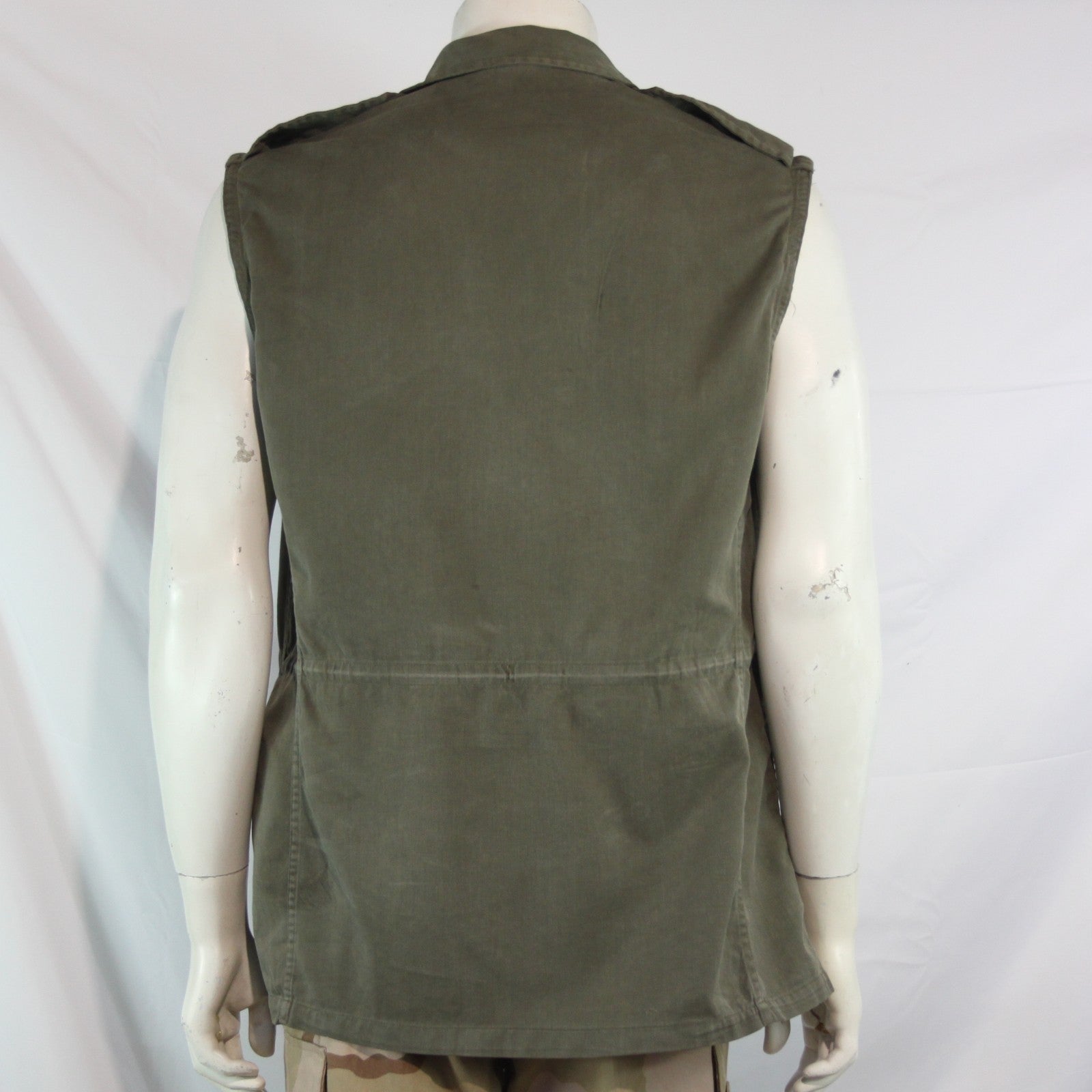 Genuine Surplus French Jacket Converted to Gilet Sleeveless Canvas 38-40"  (4128