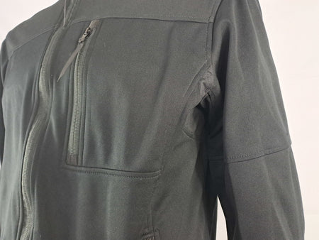 Genuine Surplus German Police Lightweight Softshell Stretch Jacket Black Windpro