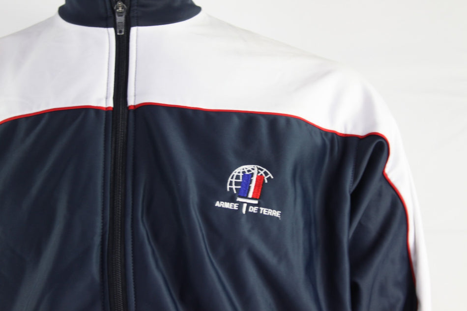 French Army Tracksuit Jacket Top Genuine Surplus Navy/White  (2207)
