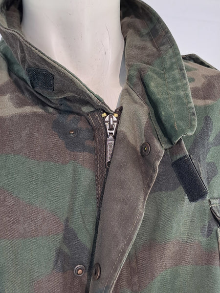 Genuine Surplus Croatian Police M65 Padded Jacket Woodland Camouflage 46-48 2382