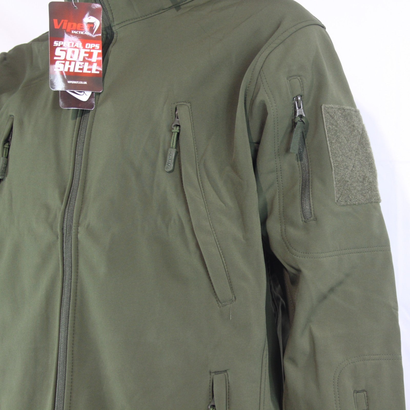 Viper Special Ops Softshell Olive Green Tactical Midweight Jacket (3749)