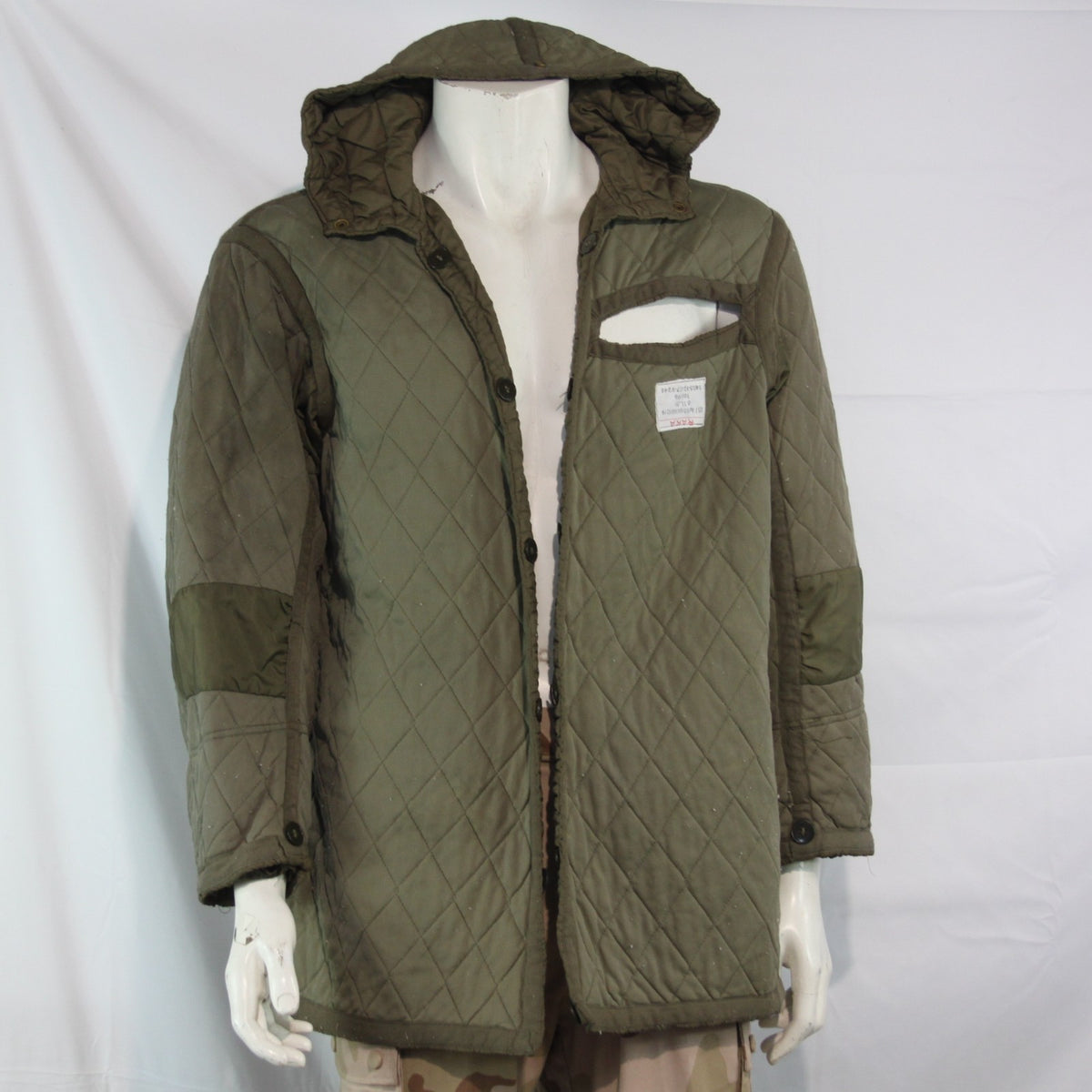 Vintage RAKA Army Parka Liner Genuine Surplus Thermal Quilted 38-40" (3729)