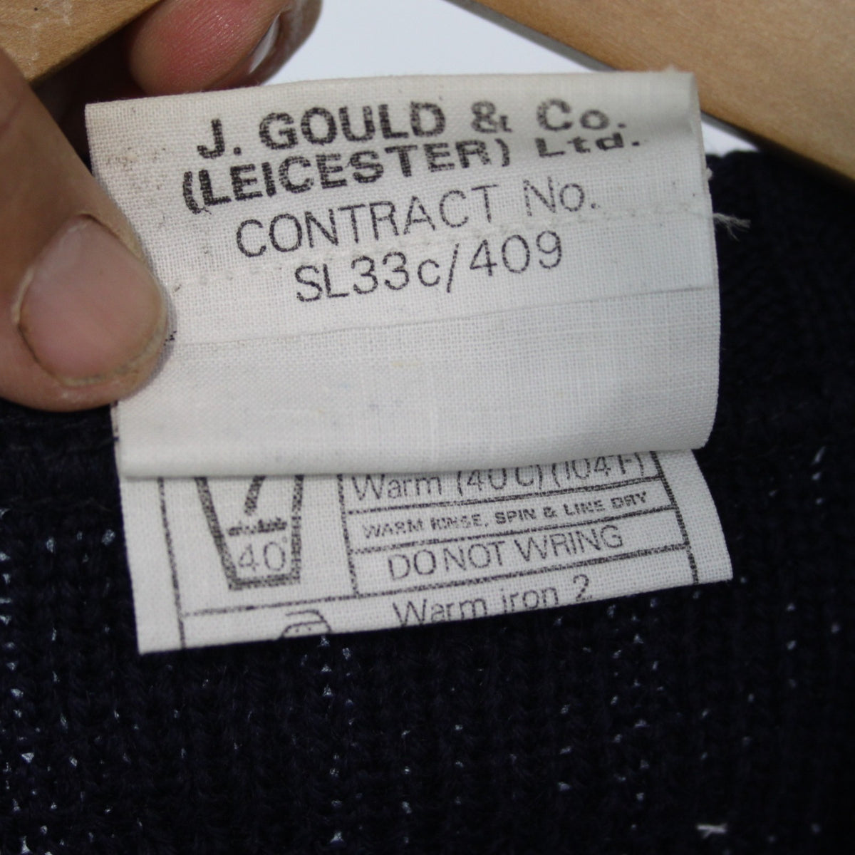 Womens Army Wool Jumper British Military Genuine Surplus Navy Rib Size 14 (3549)