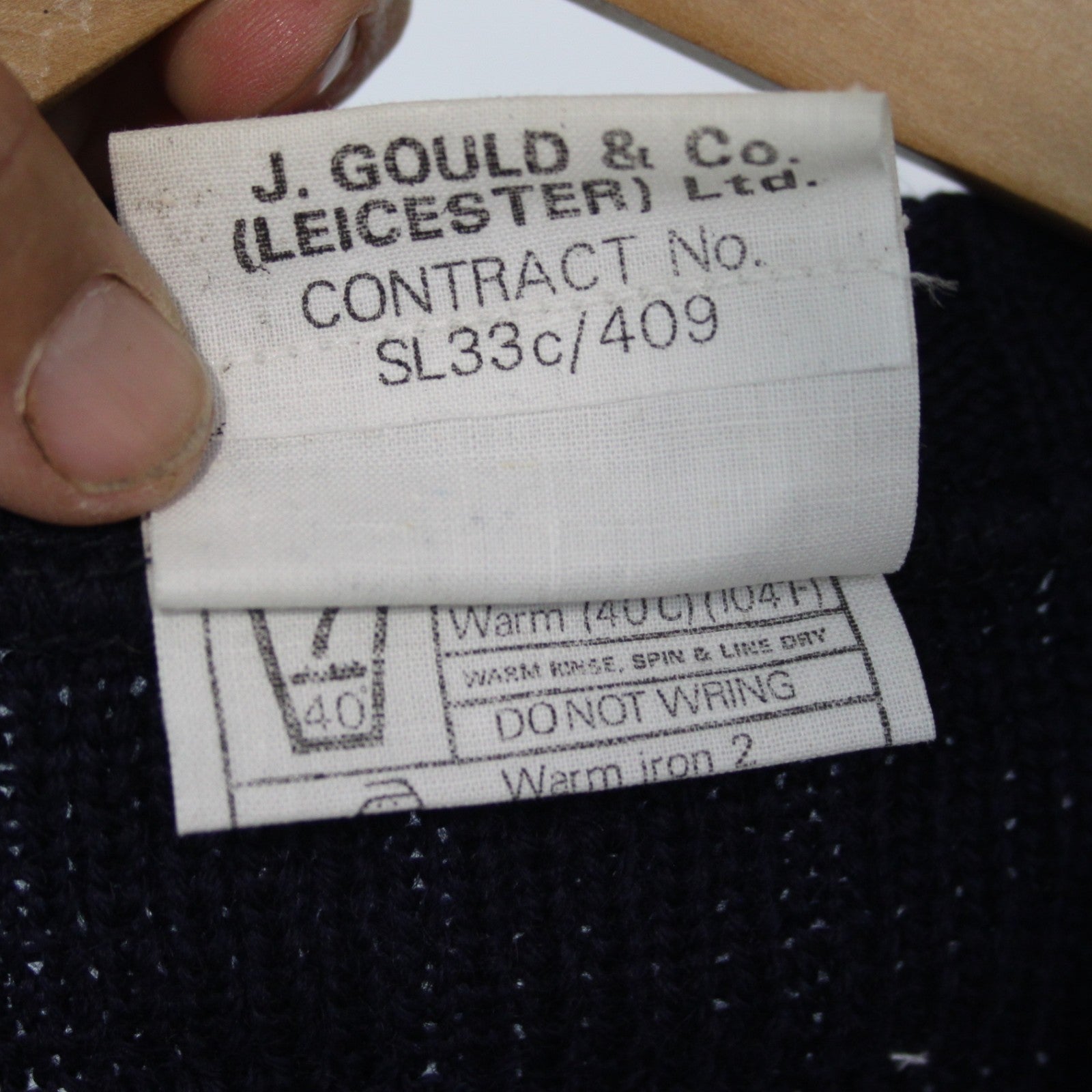 Womens Army Wool Jumper British Military Genuine Surplus Navy Rib Size 14 (3549)