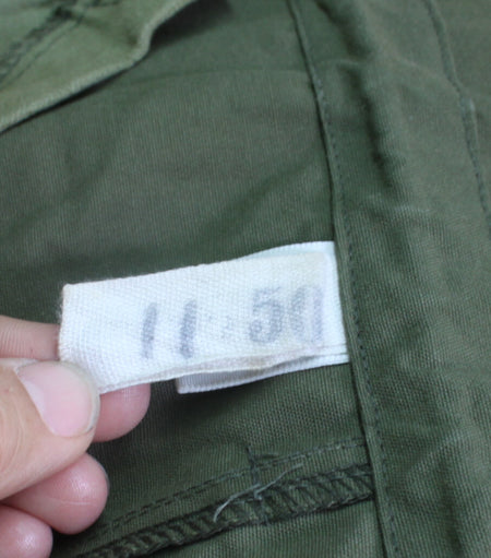 Genuine Surplus Vintage Czech Army Olive Drab Canvas Hooded Parka Cotton Canvas