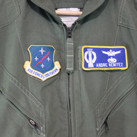 US Airforce Flight Suit Coverall Badged Genuine Surplus 44" Chest Short (3519)