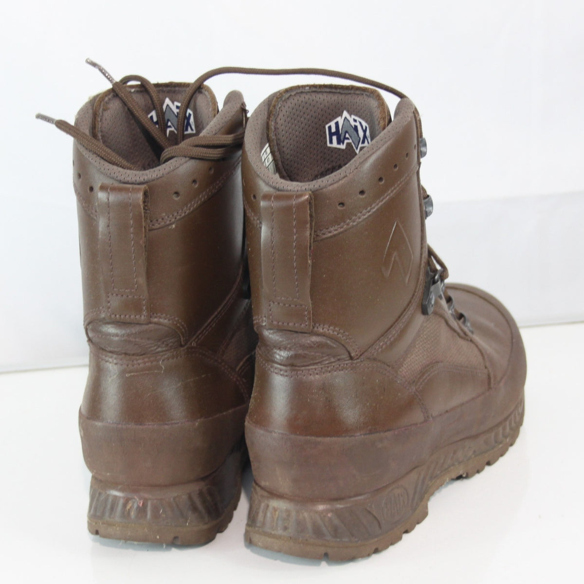 Genuine Surplus Haix High Liability Army Boot Mens Brown Leather Fabric 7m (3579